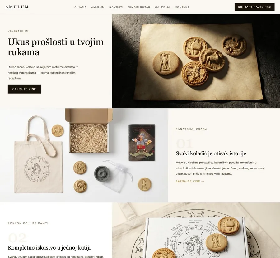 Amulum website, kolaciciamulum.com