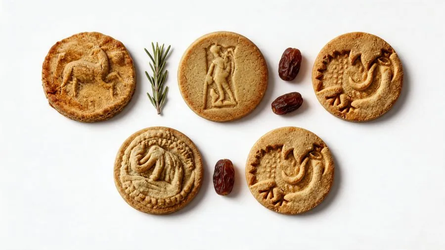Amulum Roman-motif cookies, final product composition