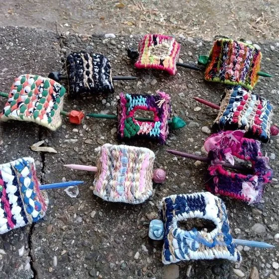 Woolkica felted hair clip collection